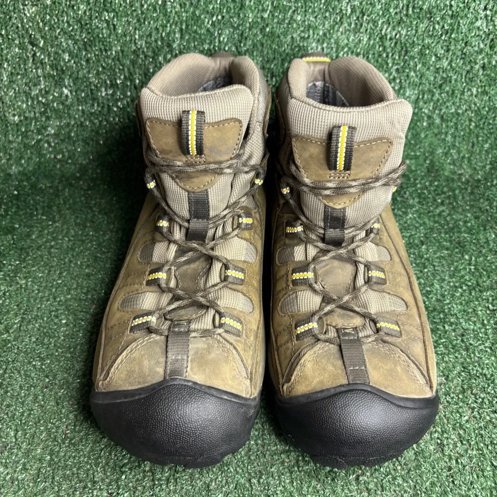 KEEN Targhee II Mid Waterproof Hiking Trail Gorpcore Boots Brown Mens Size 10.5